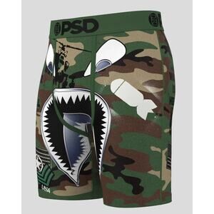 NWT PSD WF Warface Bomber Camo Boxer Briefs Underwear 7" Inseam Standard SIZE M